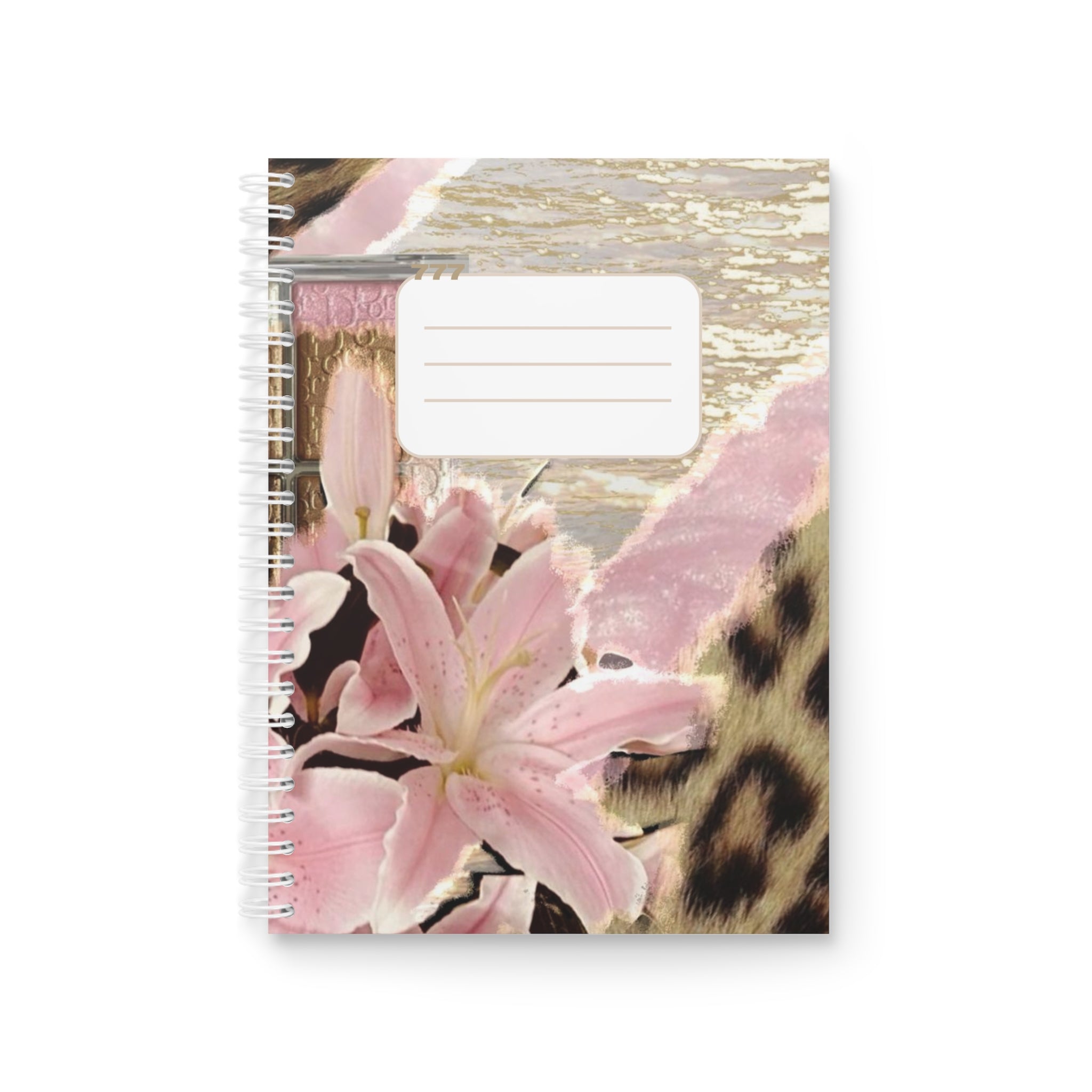 Chic Floral Spiral Notebook