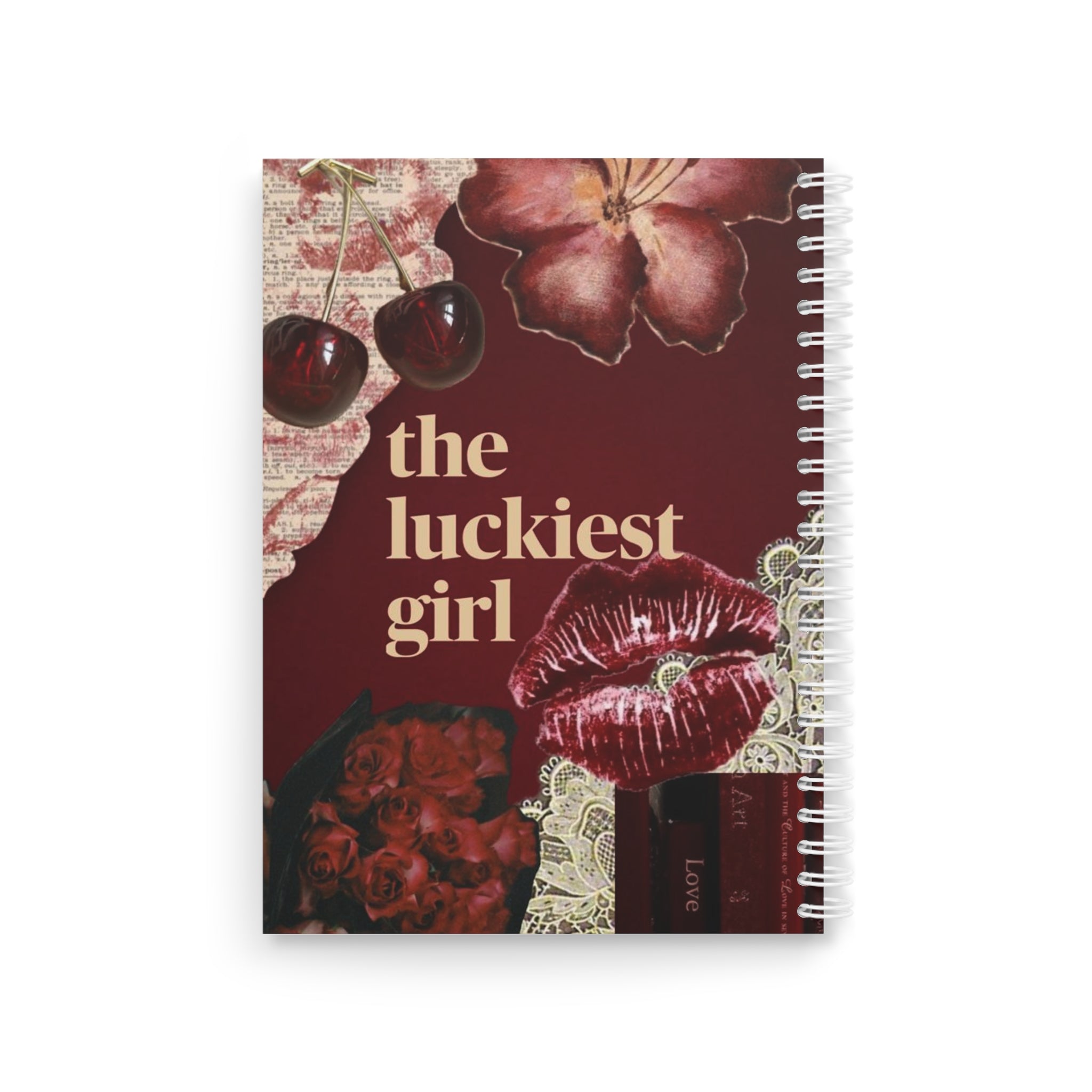 Chic Spiral Notebook- The luckiest Girl