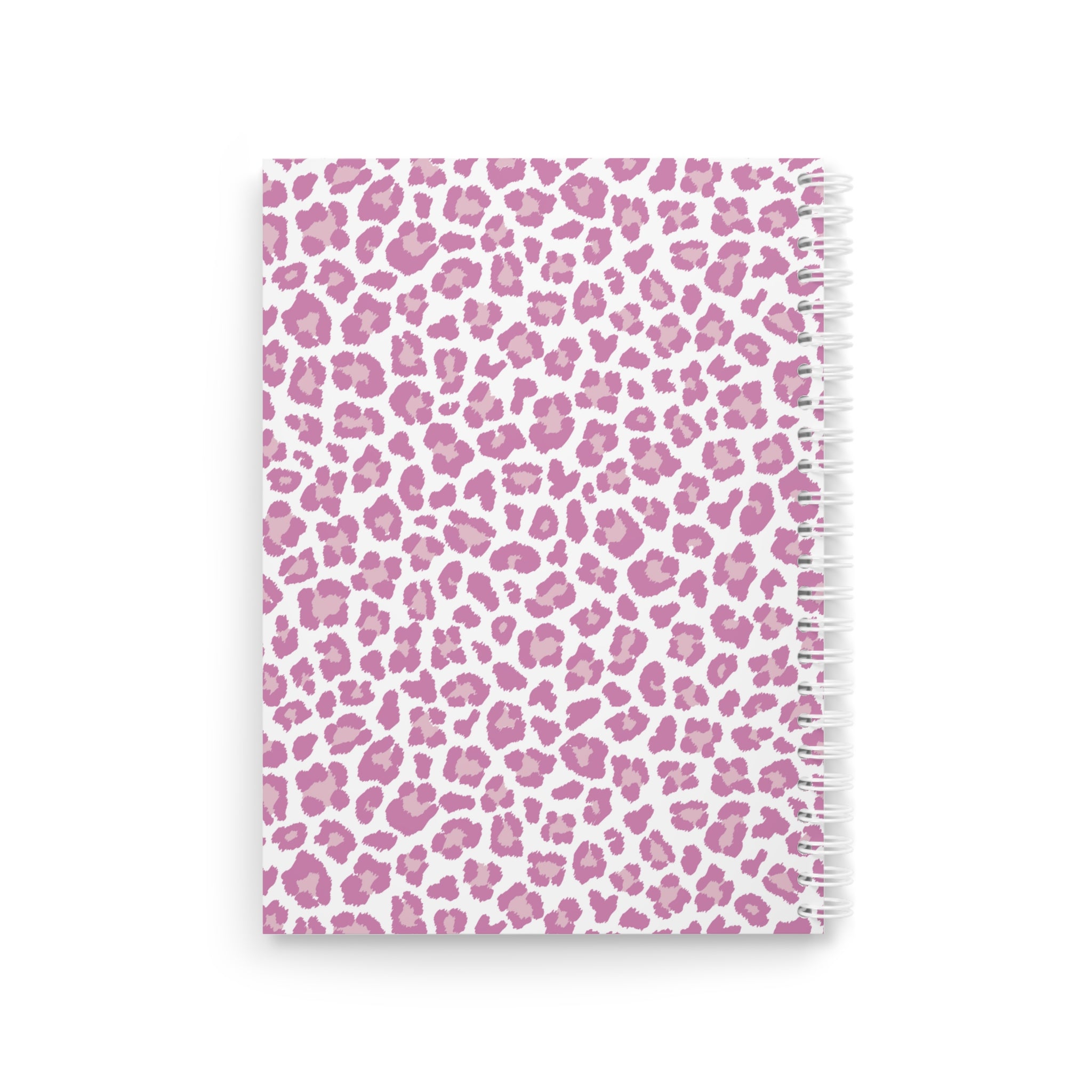 Spiral Notebook - Pink Cozy Leopard Amore Print