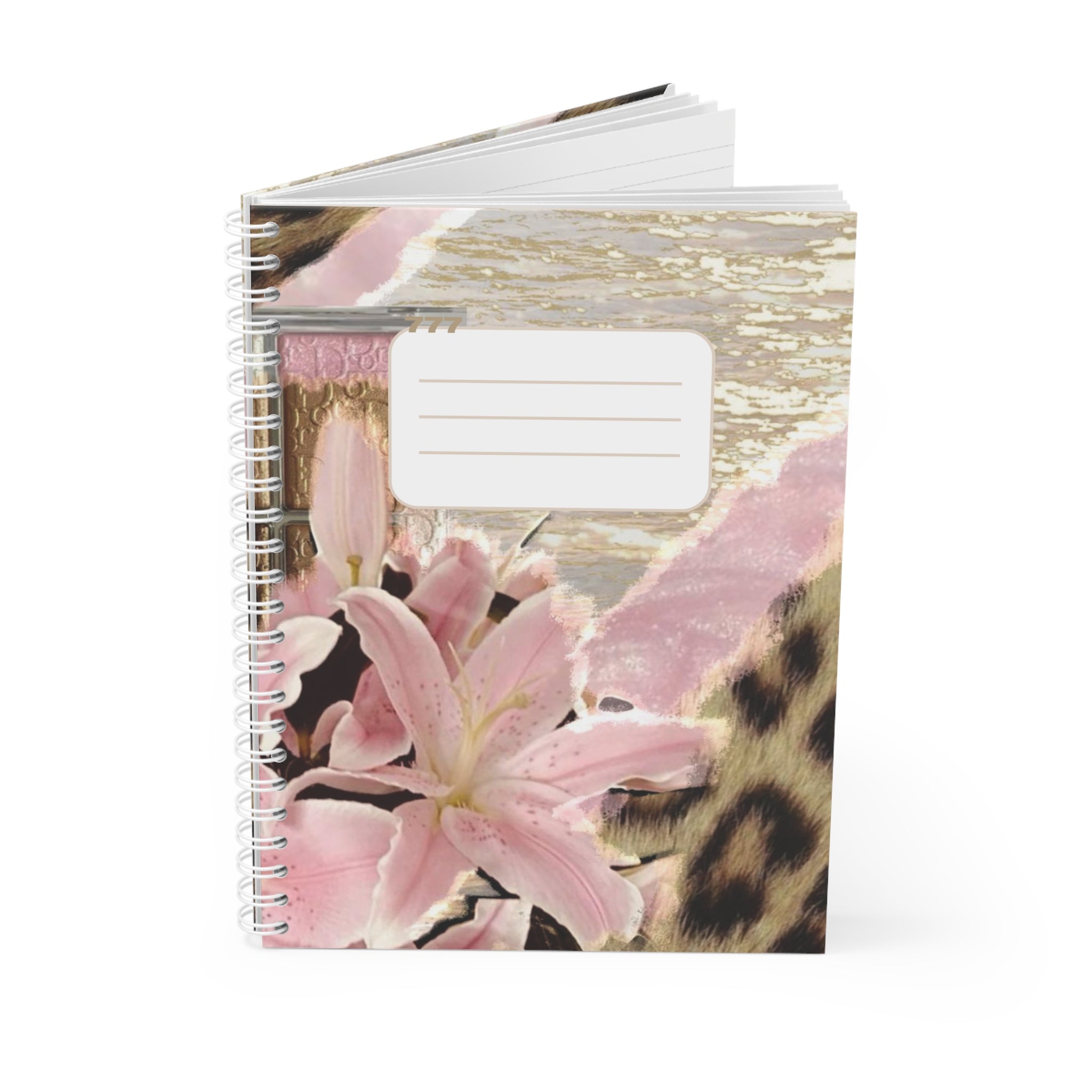 Chic Floral Spiral Notebook