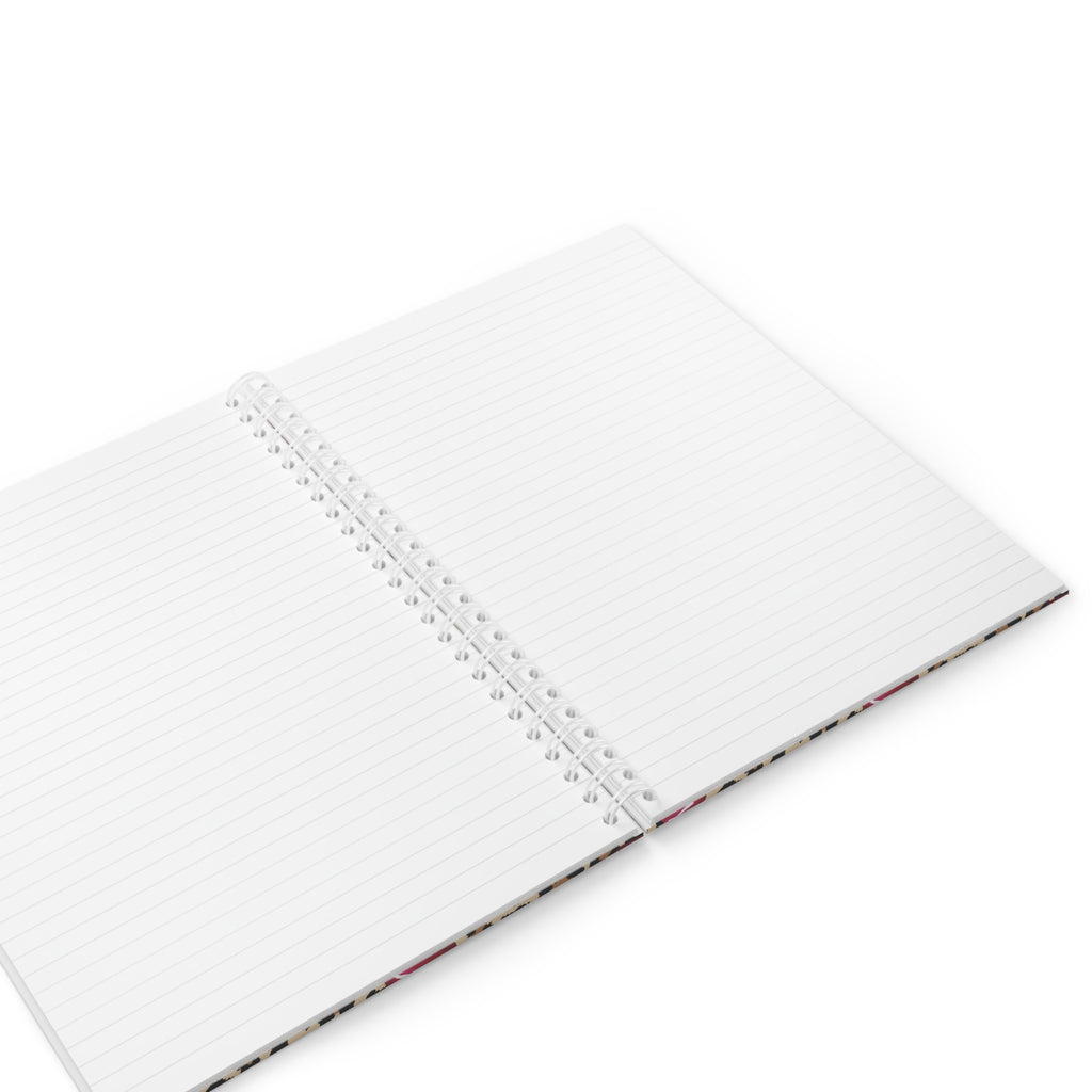 Cuaderno espiral con estampado de leopardo y cereza